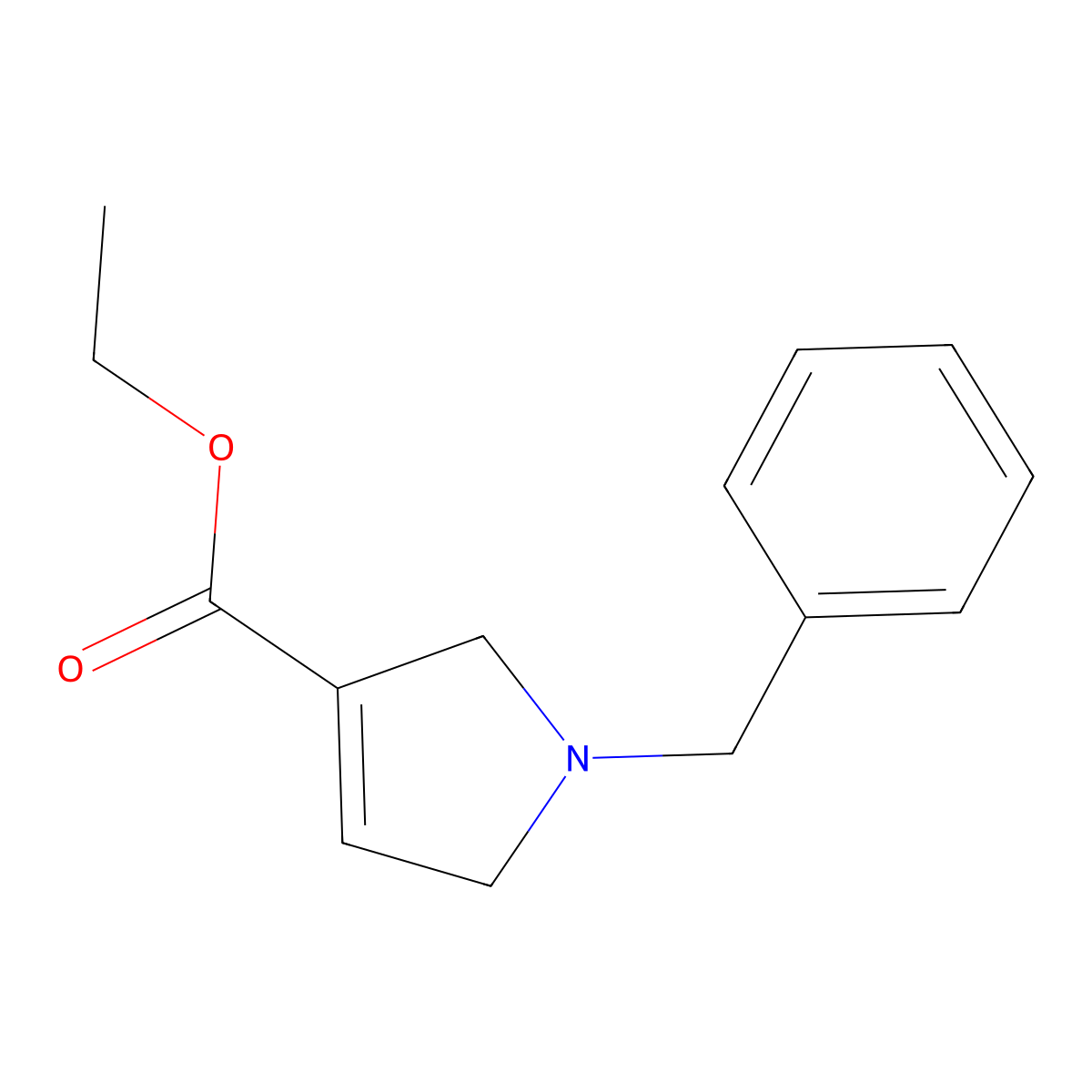 ethyl 1-benzyl-2,5-dihydro-1H-pyrrole-3-carboxylate molecular structure, CAS 128259-46-1