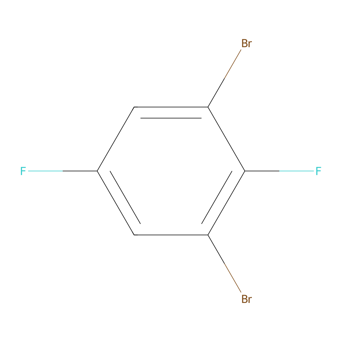 1,3-Dibromo-2,5-difluorobenzene molecular structure, CAS 128259-68-7