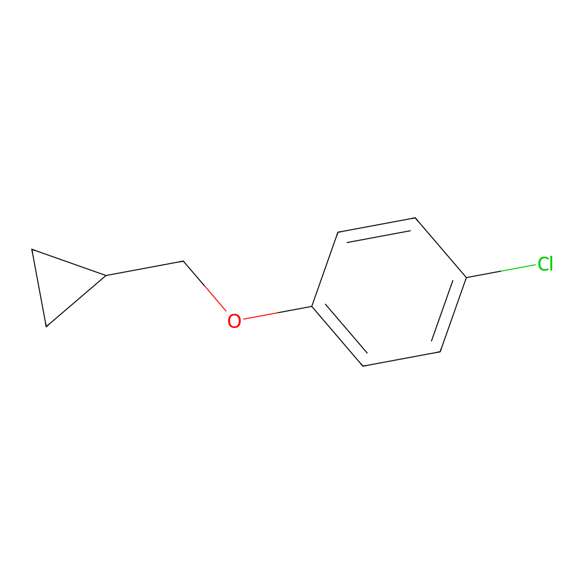 1-Chloro-4-(cyclopropylmethoxy)benzene molecular structure, CAS 1282665-27-3