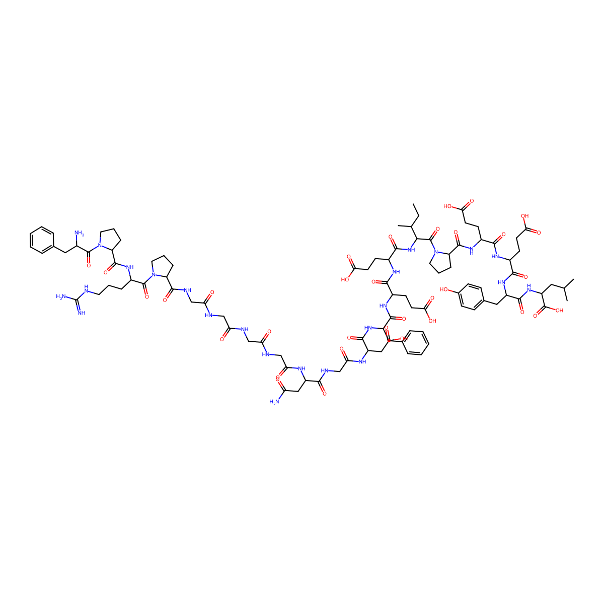 Bivalirudin molecular structure, CAS 128270-60-0