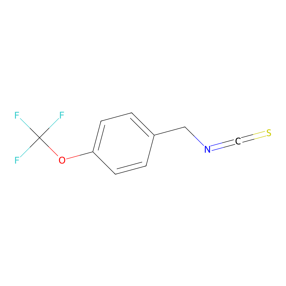 1-(Isothiocyanatomethyl)-4-(trifluoromethoxy)benzene molecular structure, CAS 128273-52-9