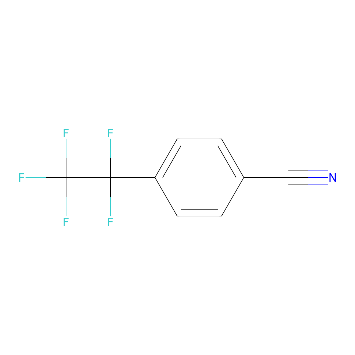 4-(Pentafluoroethyl)benzonitrile molecular structure, CAS 128273-61-0