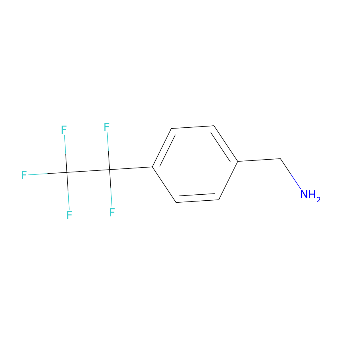 4-(Pentafluoroethyl)benzylamine molecular structure, CAS 128273-62-1