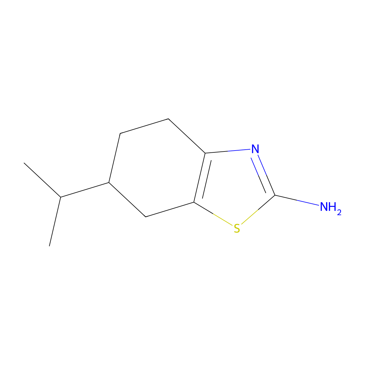 6-Isopropyl-4,5,6,7-tetrahydrobenzo[d]thiazol-2-amine molecular structure, CAS 1282815-00-2