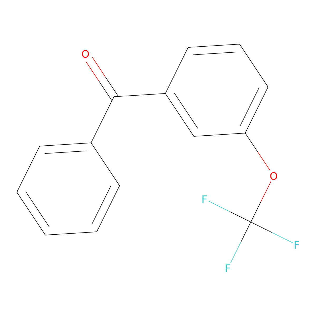 Phenyl[3-(trifluoromethoxy)phenyl]methanone molecular structure, CAS 1282850-81-0