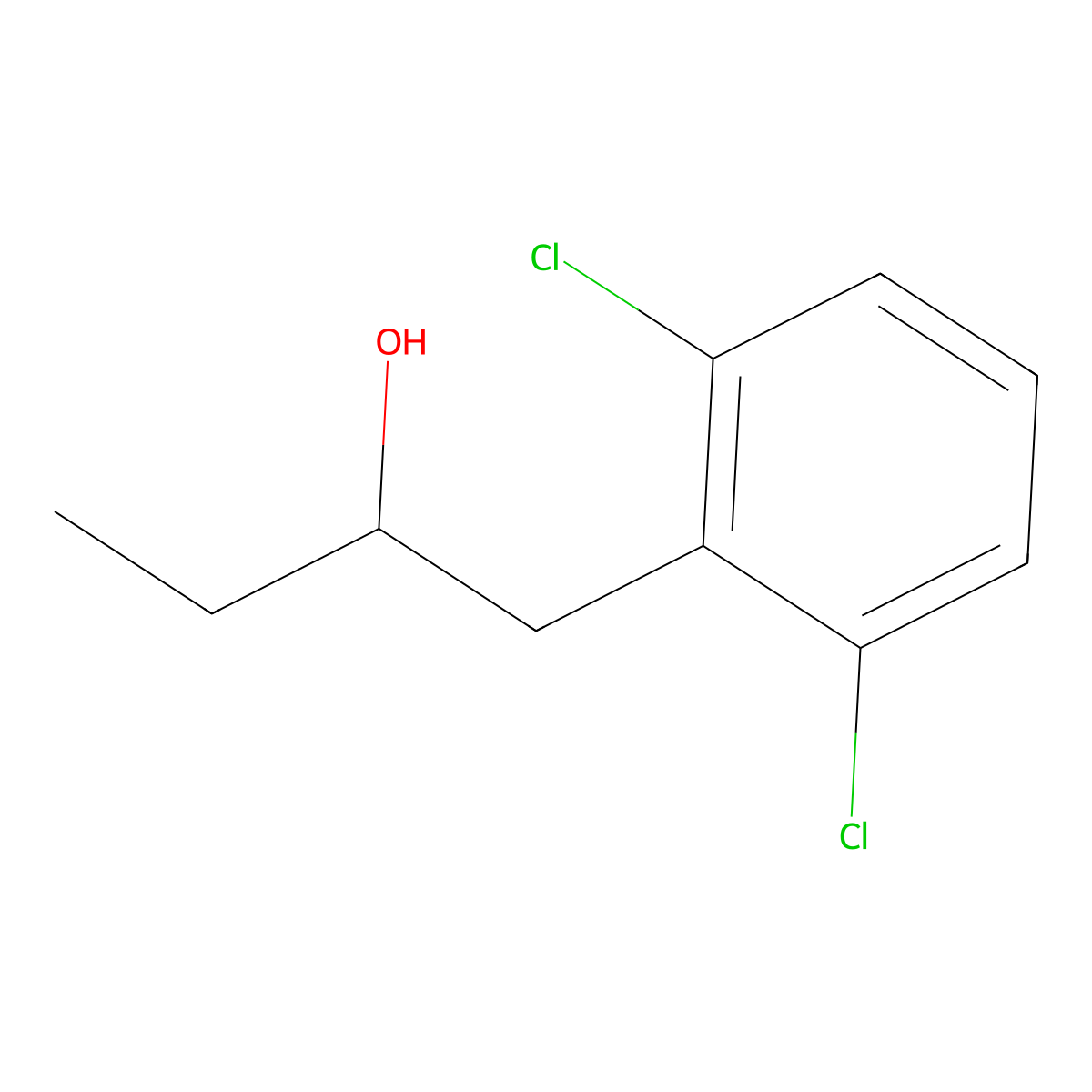1-(2,6-Dichlorophenyl)-2-butanol molecular structure, CAS 1282906-16-4