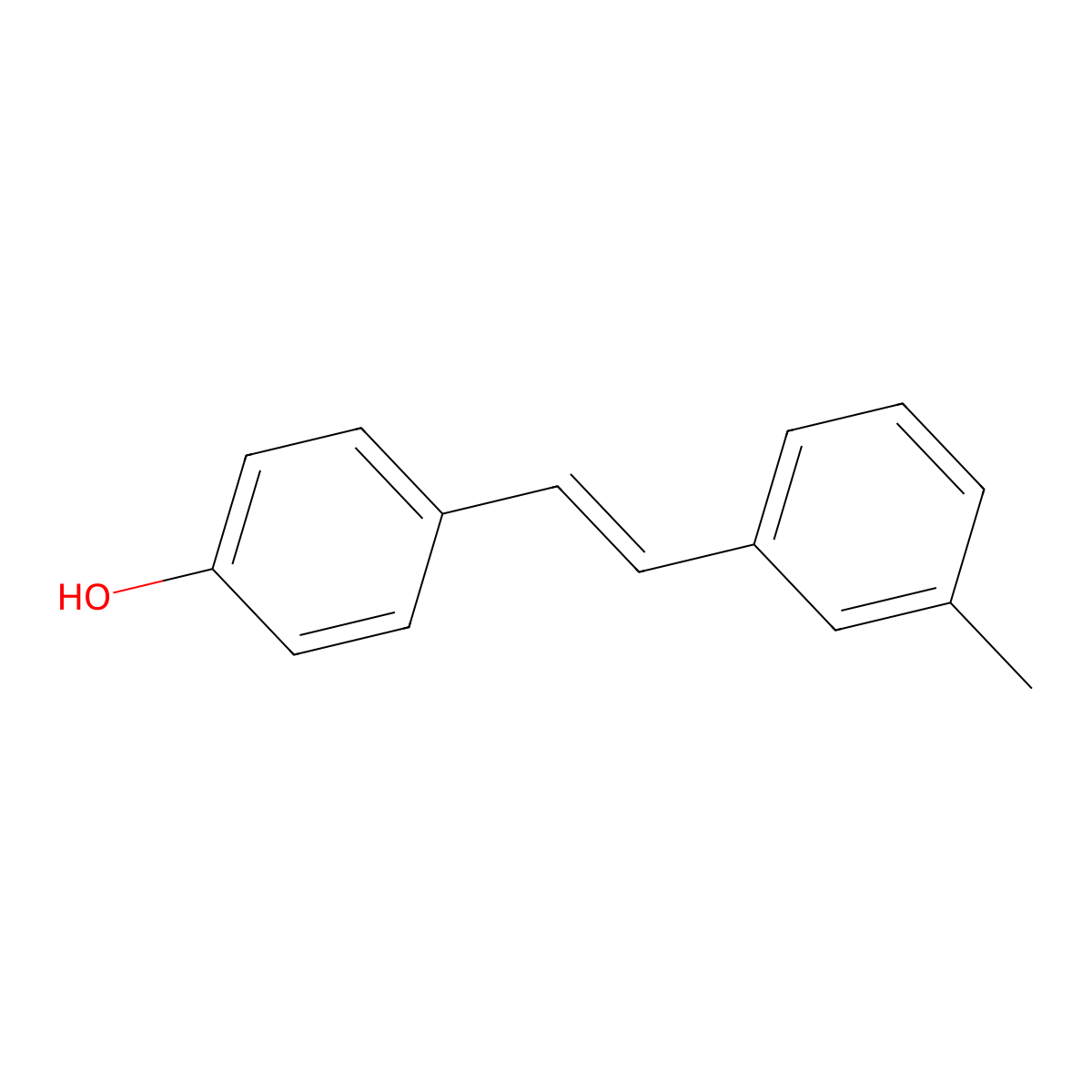 4-[(E)-2-(3-methylphenyl)ethenyl]phenol molecular structure, CAS 128294-45-1