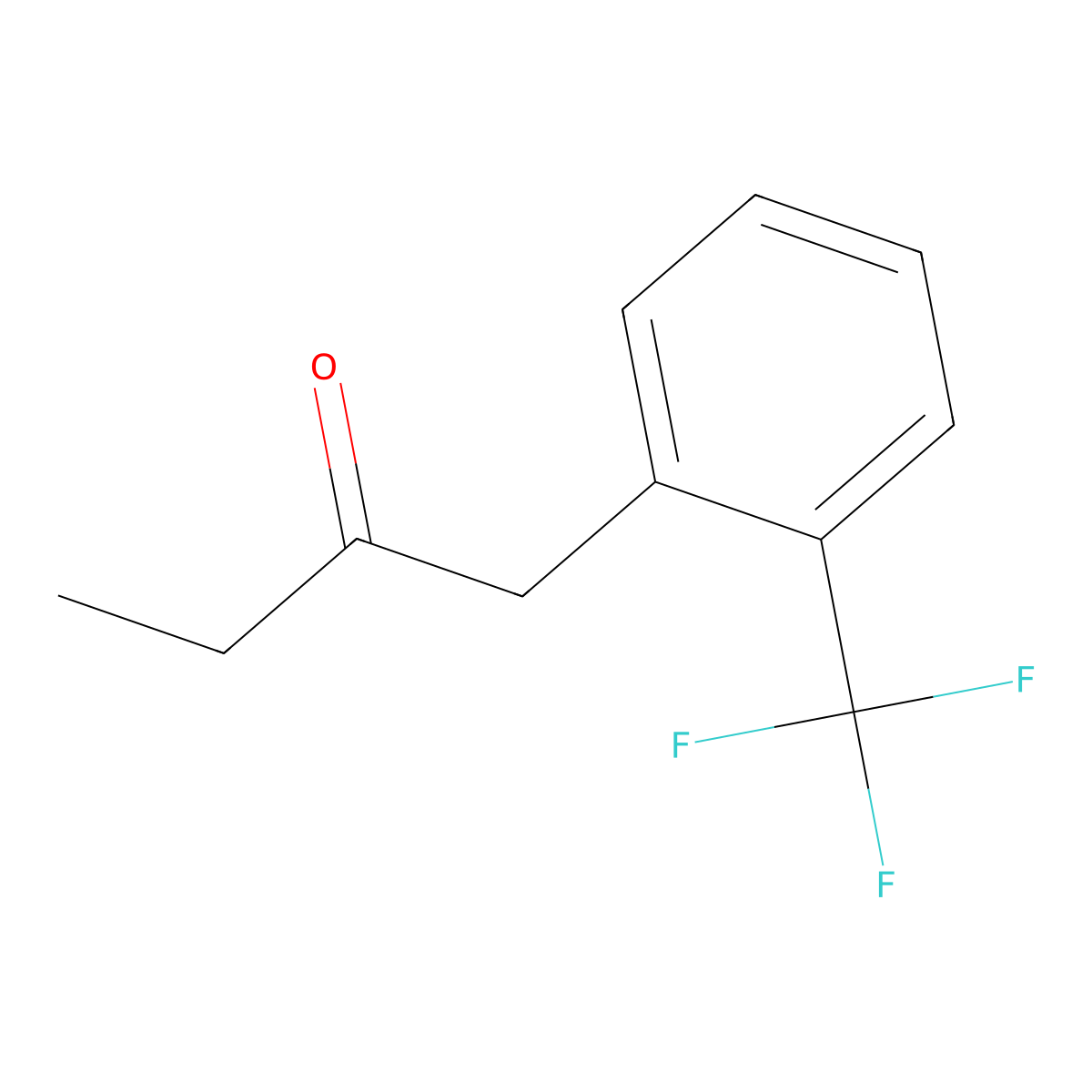 1-[2-(Trifluoromethyl)phenyl]-2-butanone molecular structure, CAS 1282983-46-3