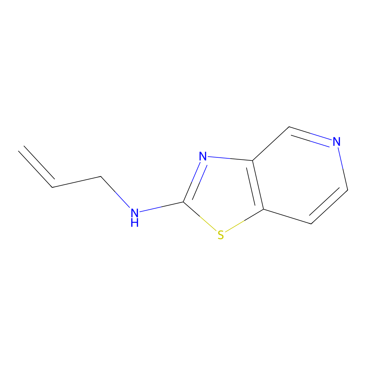 Thiazolo[4,5-c]pyridin-2-amine,n-2-propen-1-yl- molecular structure, CAS 1283006-89-2