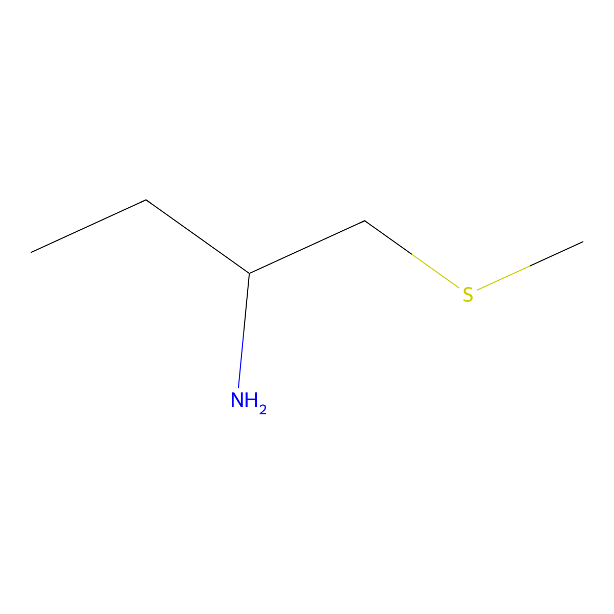 1-(Methylsulfanyl)butan-2-amine molecular structure, CAS 1283030-37-4