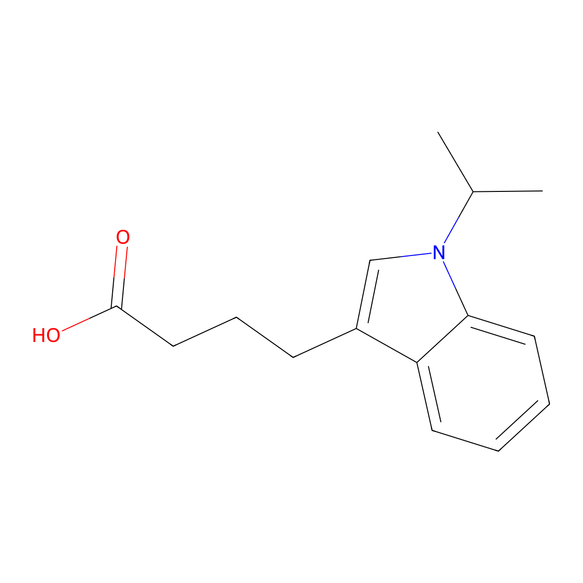 4-(1-isopropyl-1H-indol-3-yl)butanoic acid molecular structure, CAS 1283103-86-5