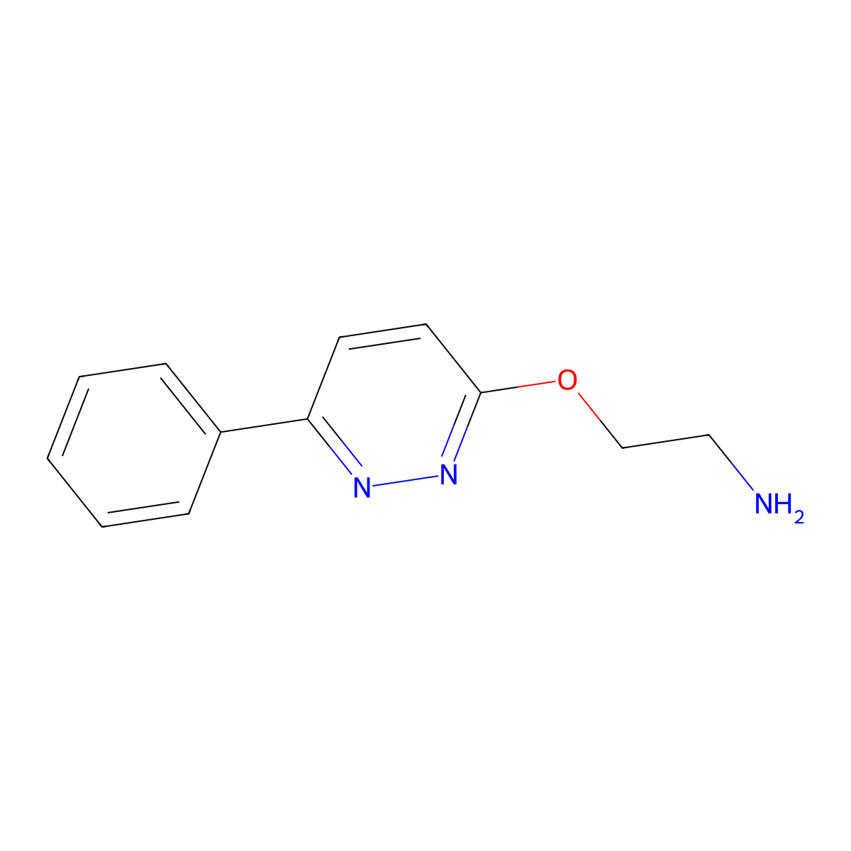 {2-[(6-Phenylpyridazin-3-yl)oxy]ethyl}amine molecular structure, CAS 1283108-51-9