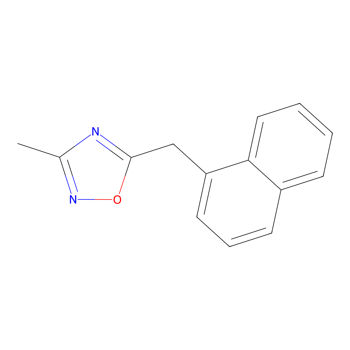 3-Methyl-5-(1-naphthylmethyl)-1,2,4-oxadiazole molecular structure, CAS 1283108-57-5