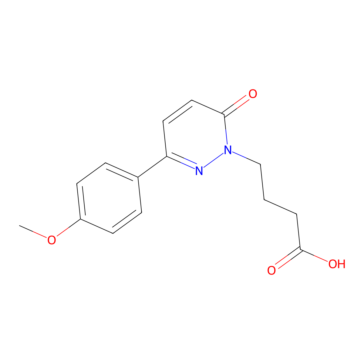 4-[3-(4-methoxyphenyl)-6-oxopyridazin-1(6H)-yl]butanoic acid molecular structure, CAS 1283109-02-3