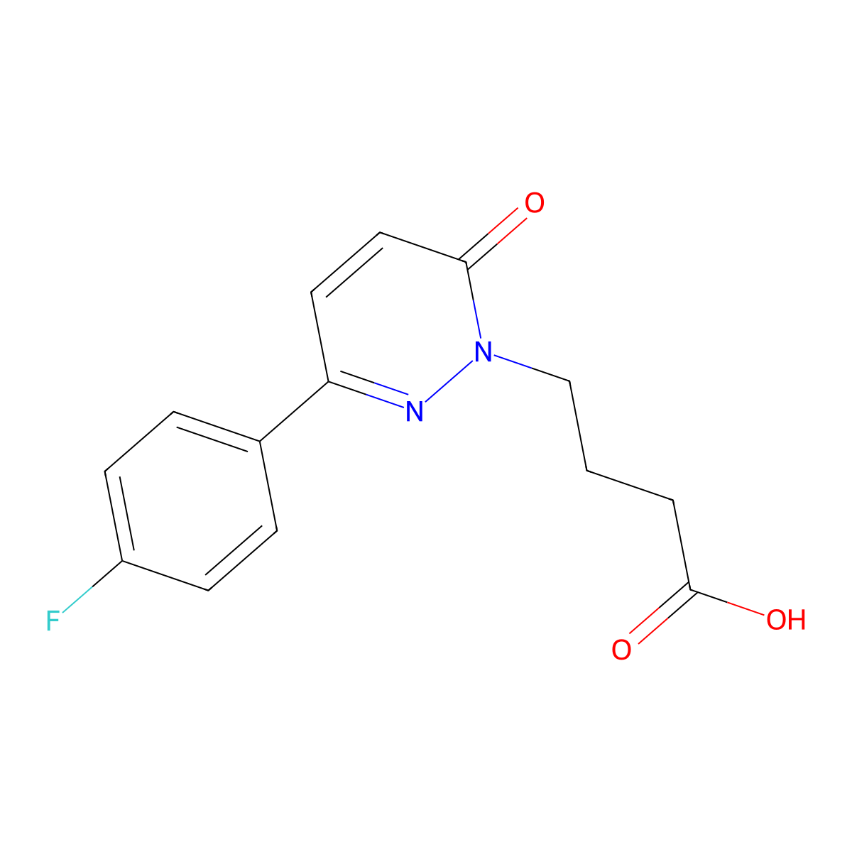 4-[3-(4-fluorophenyl)-6-oxopyridazin-1(6H)-yl]butanoic acid molecular structure, CAS 1283109-64-7
