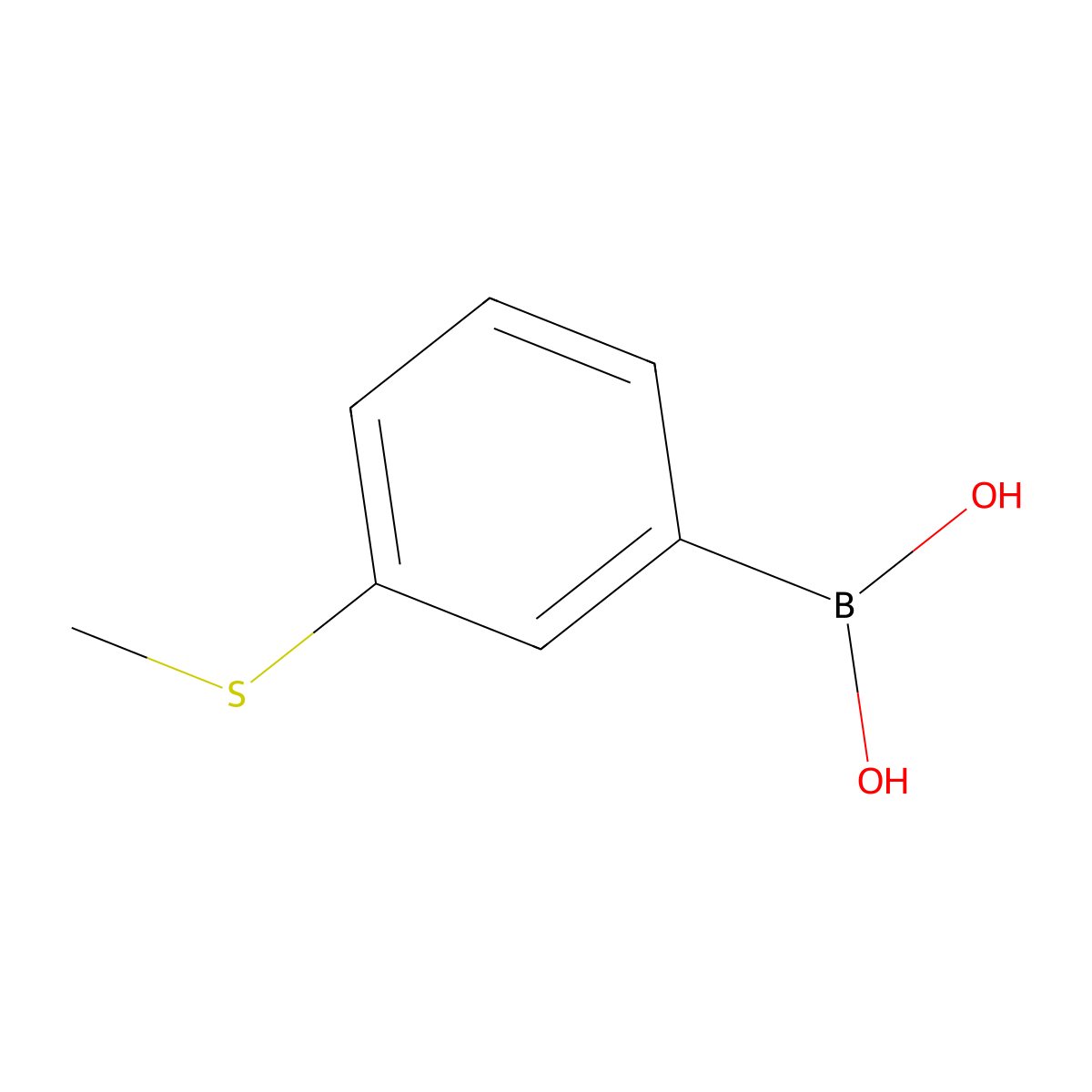 3-(Methylthio)benzeneboronic acid molecular structure, CAS 128312-11-8