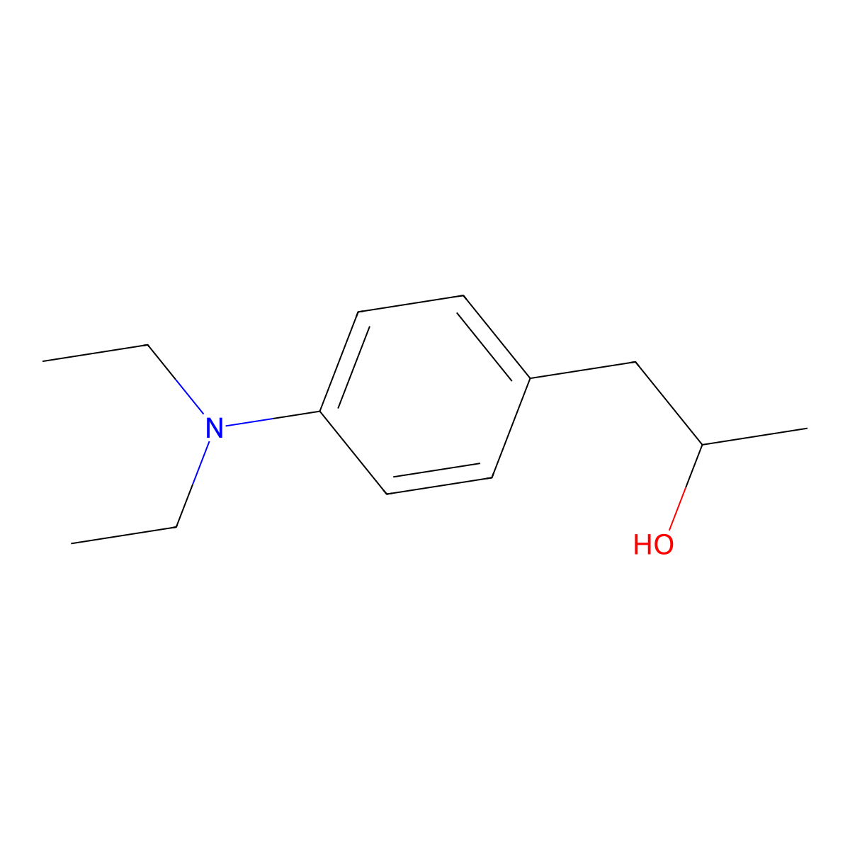 1-(4-(Diethylamino)phenyl)propan-2-ol molecular structure, CAS 1283163-43-8
