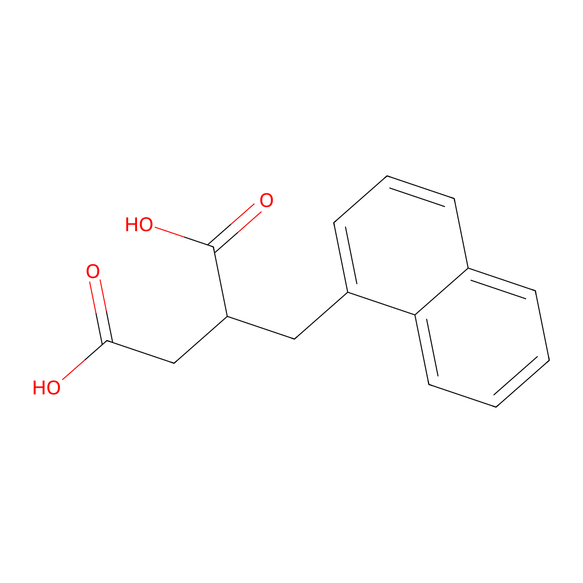 2-(Naphthalen-1-ylmethyl)succinic acid molecular structure, CAS 128318-37-6