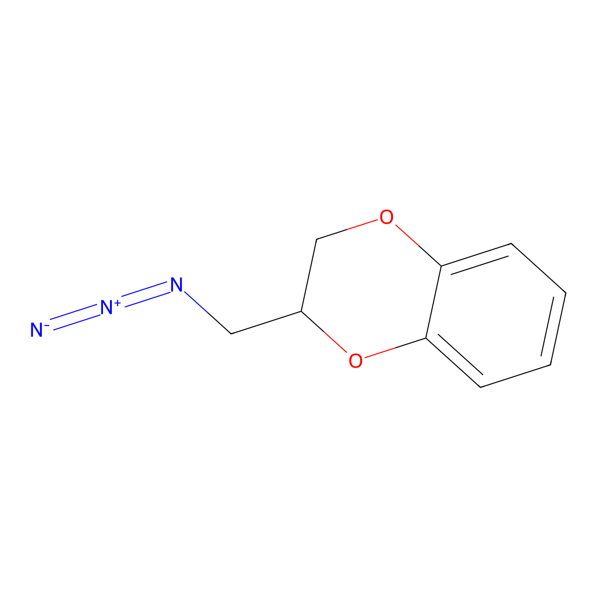 2-(Azidomethyl)-2,3-dihydro-1,4-benzodioxine molecular structure, CAS 128318-80-9