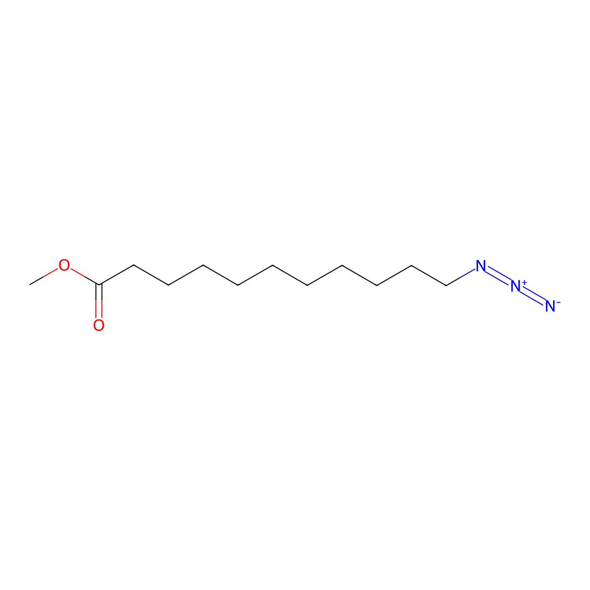 Methyl 11-azidoundecanoate molecular structure, CAS 128322-48-5