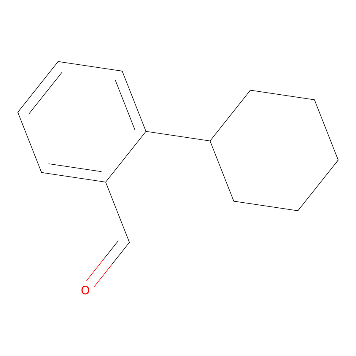 2-Cyclohexylbenzaldehyde molecular structure, CAS 128323-04-6