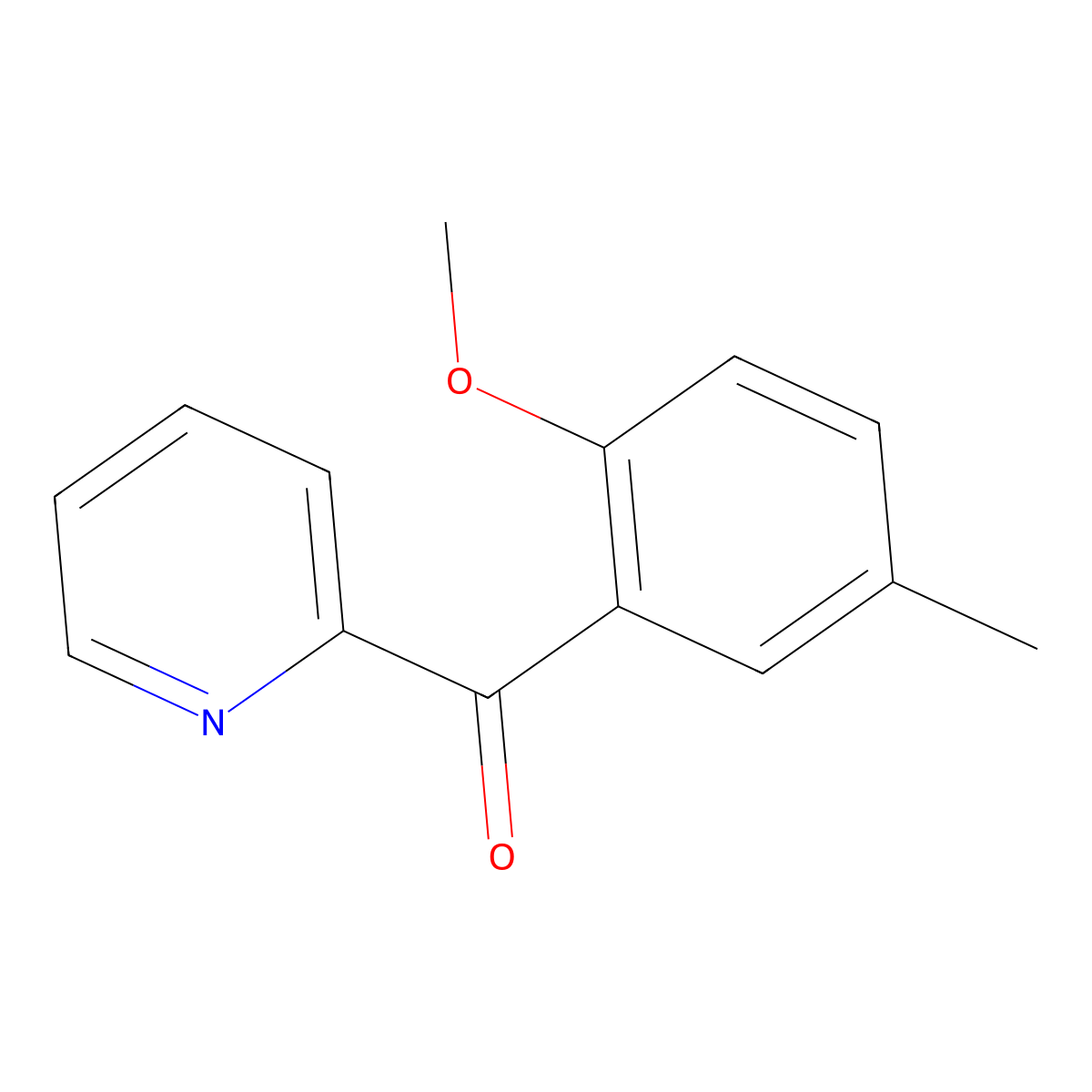 2-(2-Methoxy-5-methylbenzoyl)pyridine molecular structure, CAS 1283243-68-4