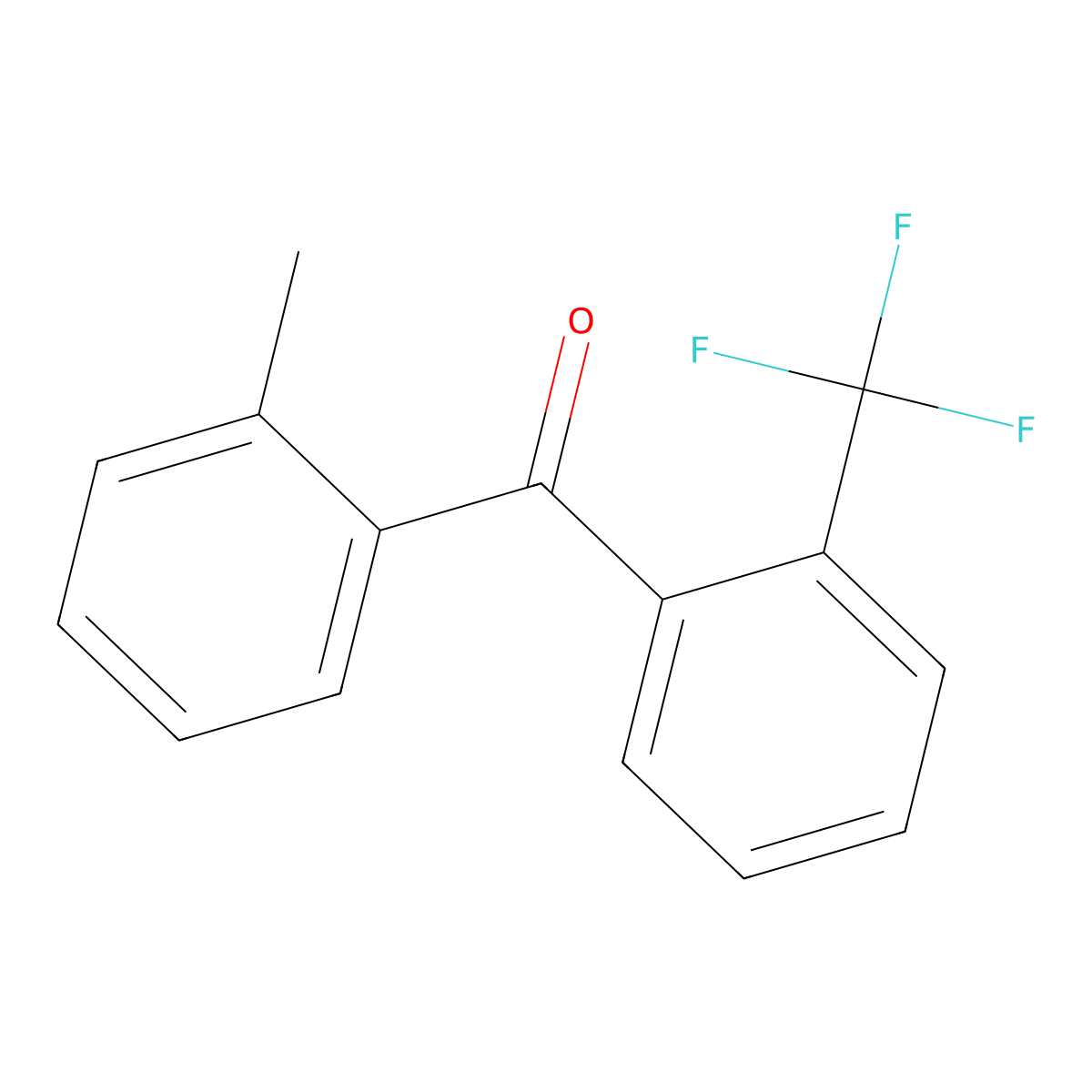 Methanone, (2-methylphenyl)[2-(trifluoromethyl)phenyl]- molecular structure, CAS 1283245-44-2