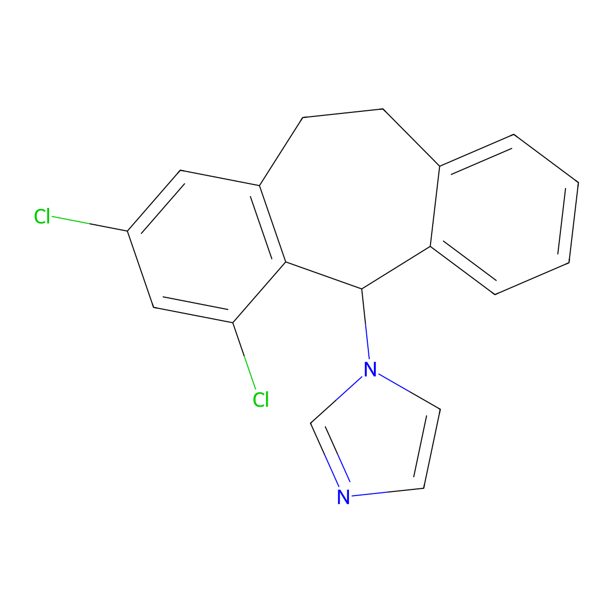 Eberconazole molecular structure, CAS 128326-82-9