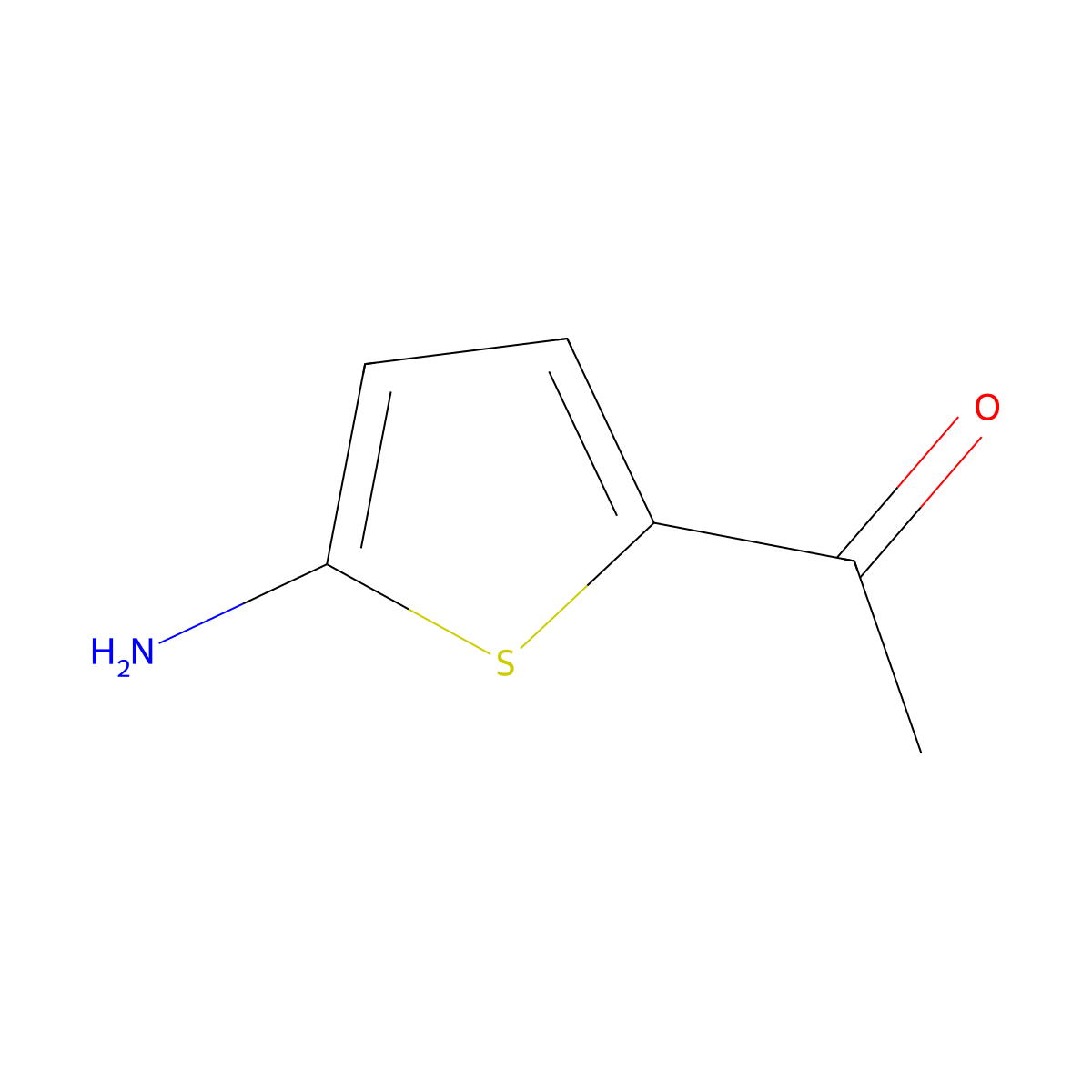 1-(5-Aminothiophen-2-yl)ethanone molecular structure, CAS 128327-59-3