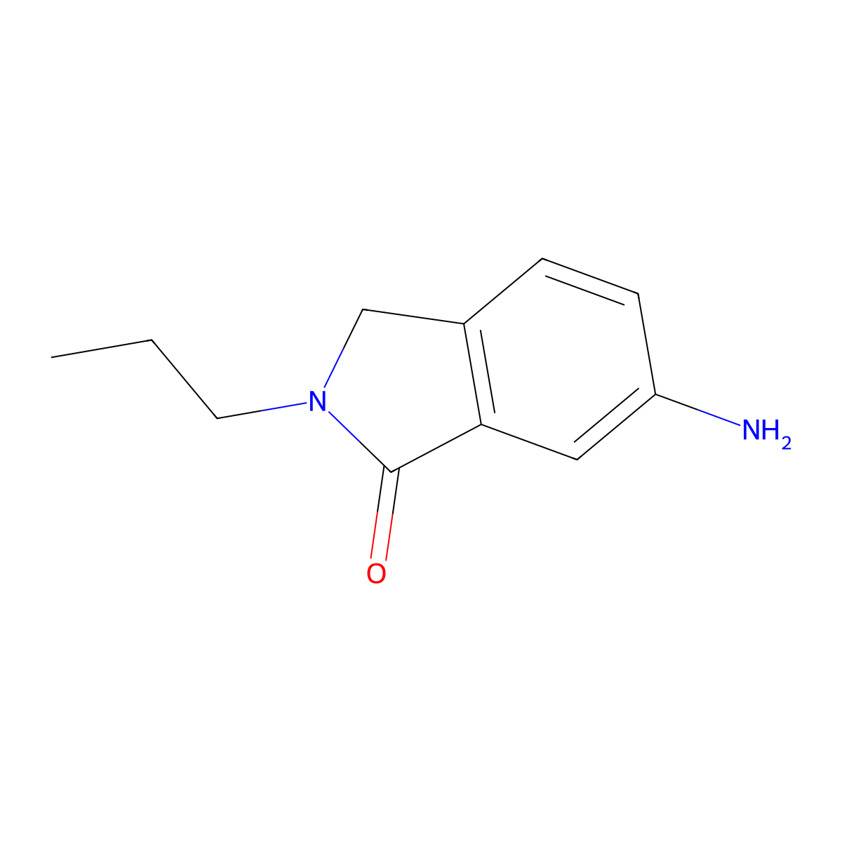 6-Amino-2-propylisoindolin-1-one molecular structure, CAS 1283299-98-8
