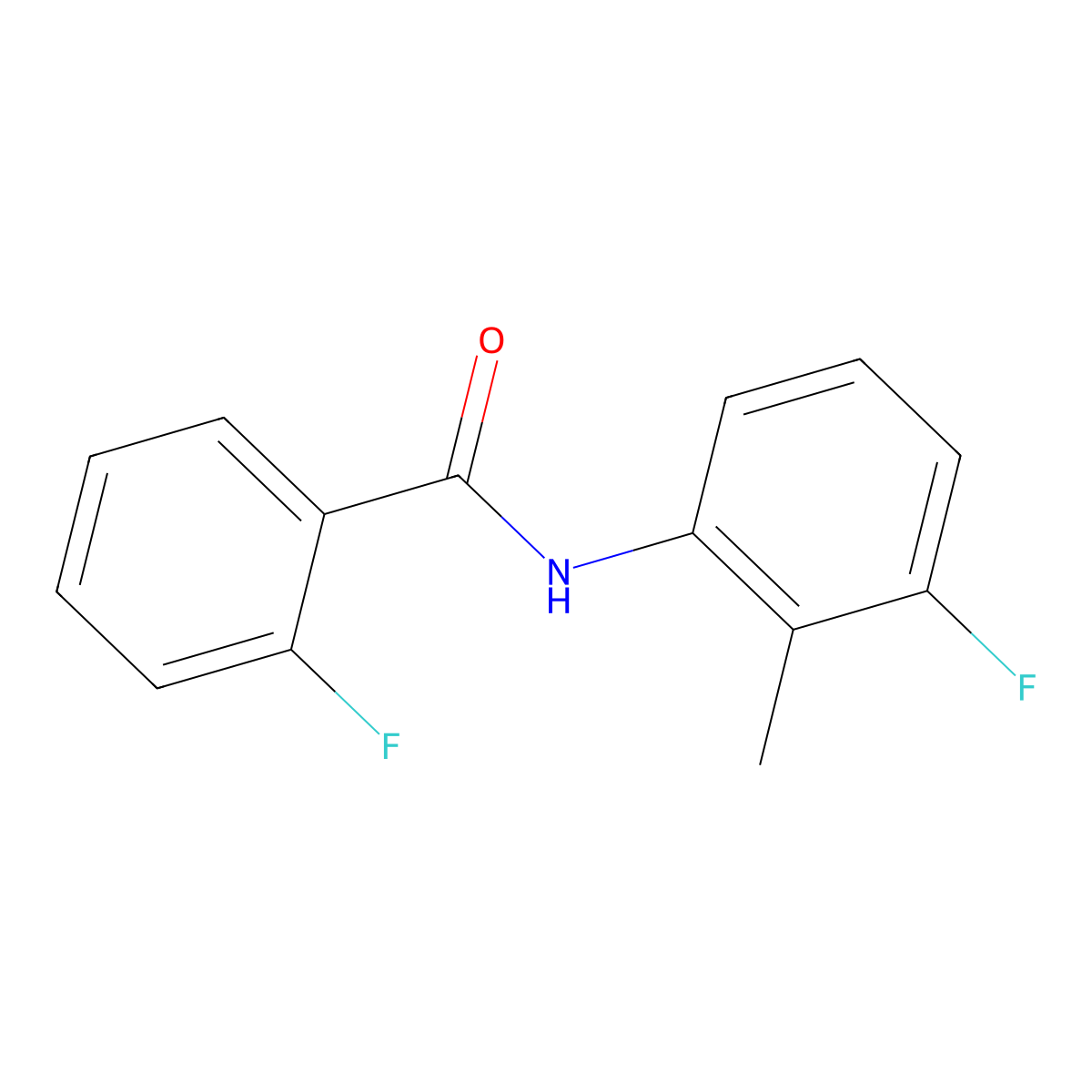 2-fluoro-N-(3-fluoro-2-methylphenyl)benzamide molecular structure, CAS 1283340-25-9