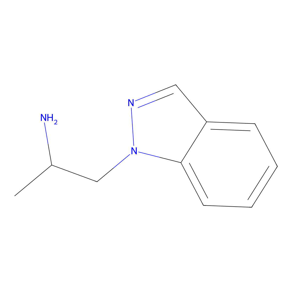 1-(1H-indazol-1-yl)propan-2-amine molecular structure, CAS 1283381-85-0