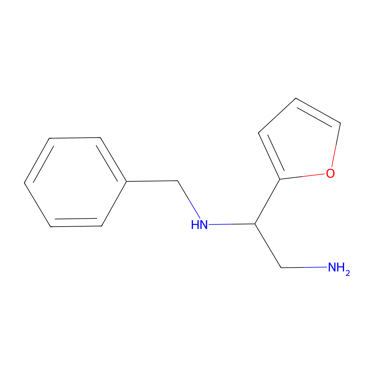 [2-Amino-1-(furan-2-yl)ethyl](benzyl)amine molecular structure, CAS 128349-17-7