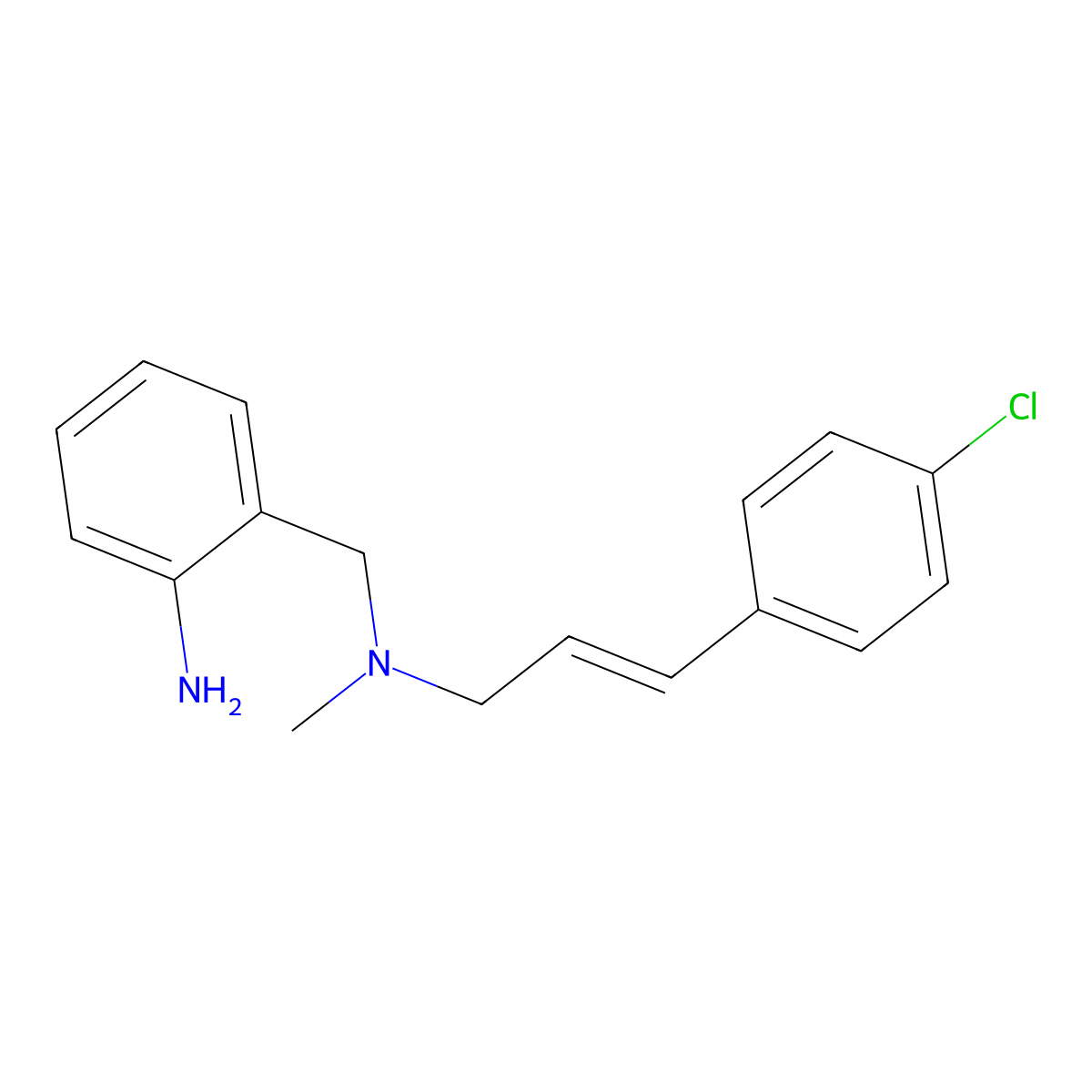 (E)-2-(((3-(4-Chlorophenyl)allyl)(methyl)amino)methyl)aniline molecular structure, CAS 1283519-36-7