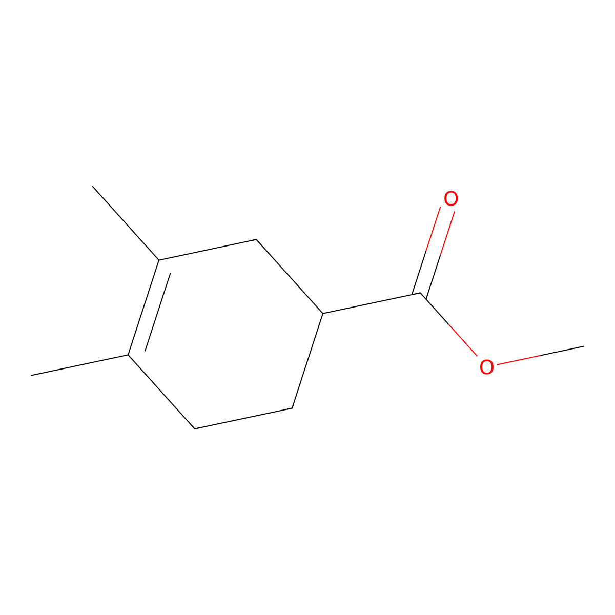 3-Cyclohexene-1-carboxylic acid, 3,4-dimethyl-, methyl ester molecular structure, CAS 128352-69-2