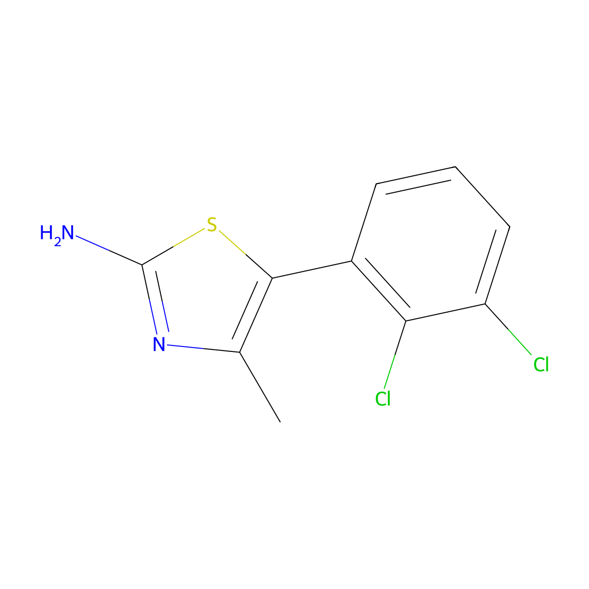 5-(2,3-Dichlorophenyl)-4-methyl-1,3-thiazol-2-amine molecular structure, CAS 1283568-93-3