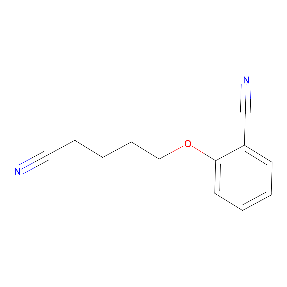 5-(2-Cyano-phenoxy)pentanenitrile molecular structure, CAS 1283606-04-1