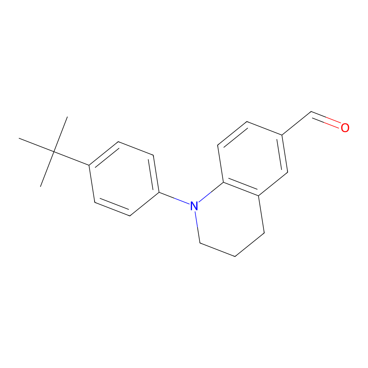 1-(4-Tert-butylphenyl)-1,2,3,4-tetrahydroquinoline-6-carbaldehyde molecular structure, CAS 1283610-07-0