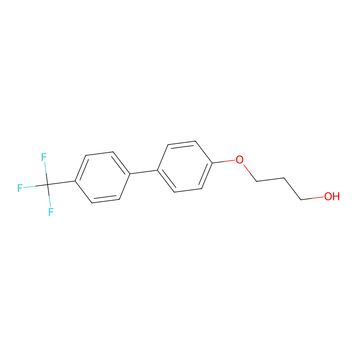 3-[[4'-(Trifluoromethyl)[1,1'-biphenyl]-4-yl]oxy]-1-propanol molecular structure, CAS 1283622-96-7