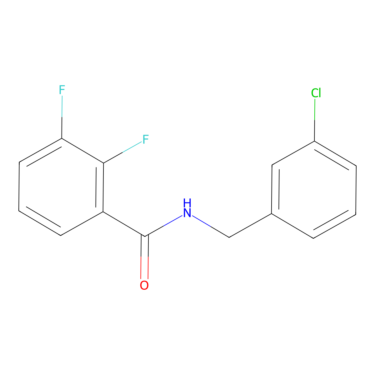 N-[(3-chlorophenyl)methyl]-2,3-difluorobenzamide molecular structure, CAS 1283650-93-0