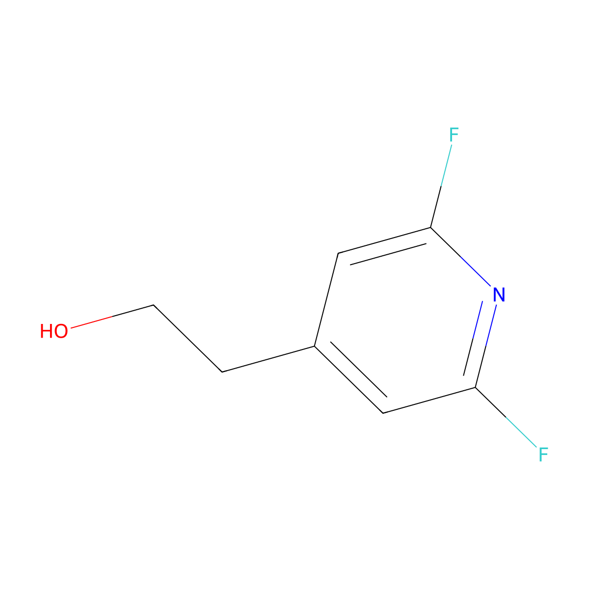2-(2,6-Difluoropyridin-4-yl)ethan-1-ol molecular structure, CAS 1283717-50-9
