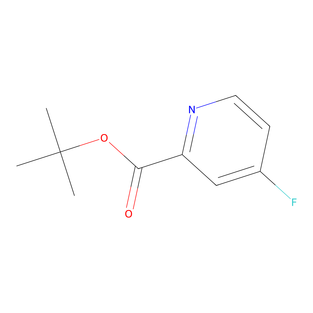 tert-Butyl 4-fluoropicolinate molecular structure, CAS 1283717-56-5