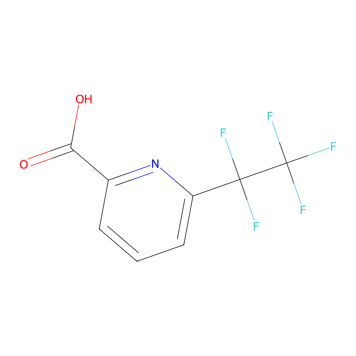 6-(Perfluoroethyl)picolinic acid molecular structure, CAS 1283717-85-0