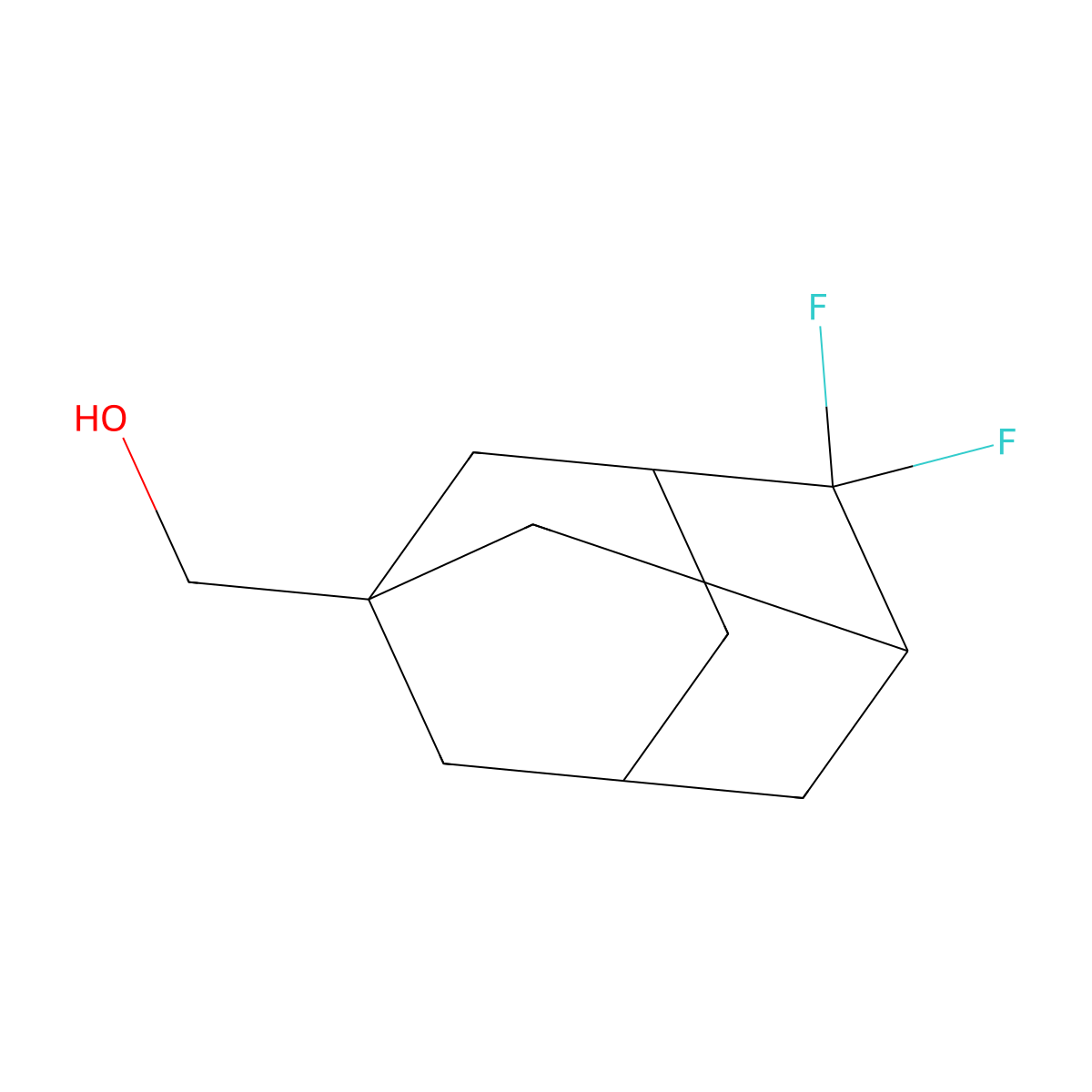 (4,4-Difluoroadamantan-1-yl)methanol molecular structure, CAS 1283719-51-6