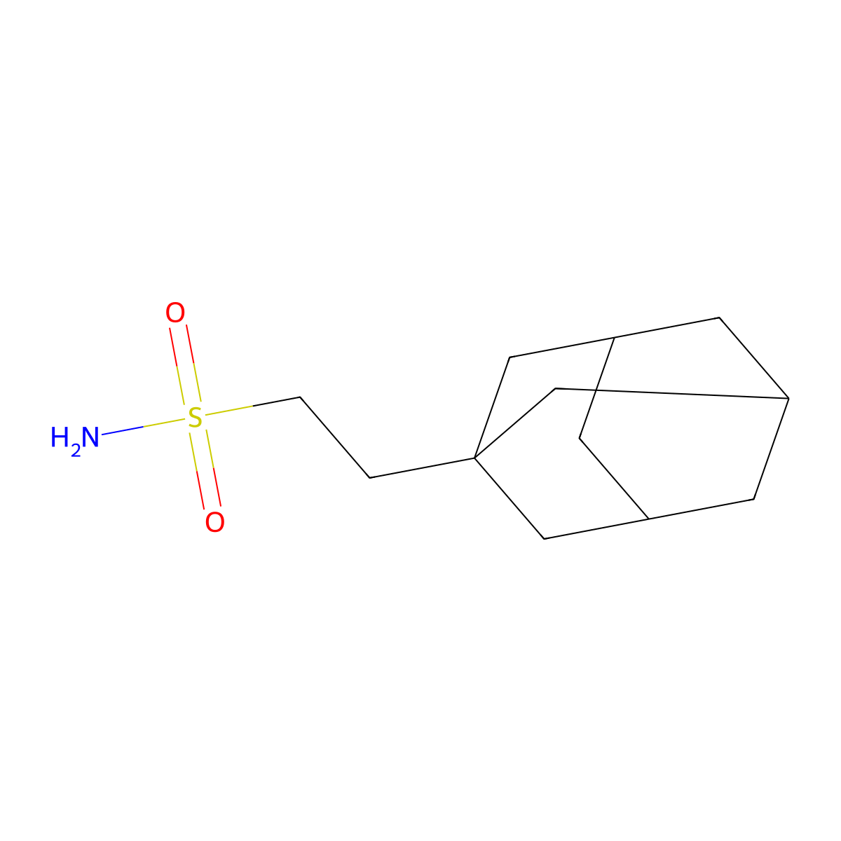 1-Adamantaneethylsulfonamide molecular structure, CAS 1283719-69-6