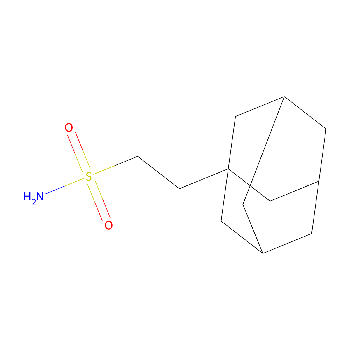1-Adamantaneethylsulfonamide molecular structure, CAS 1283719-69-6