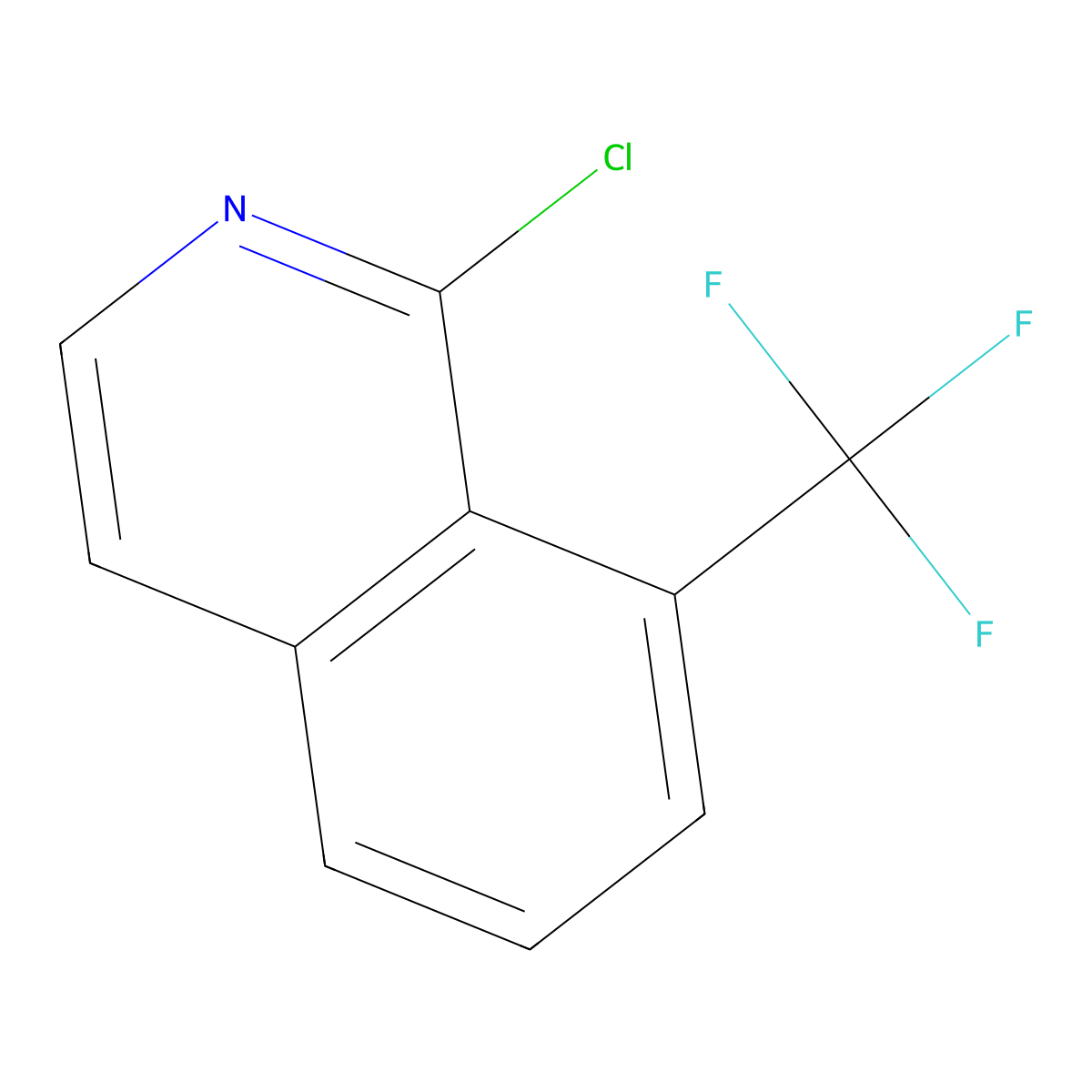 1-Chloro-8-(trifluoromethyl)isoquinoline molecular structure, CAS 1283719-92-5