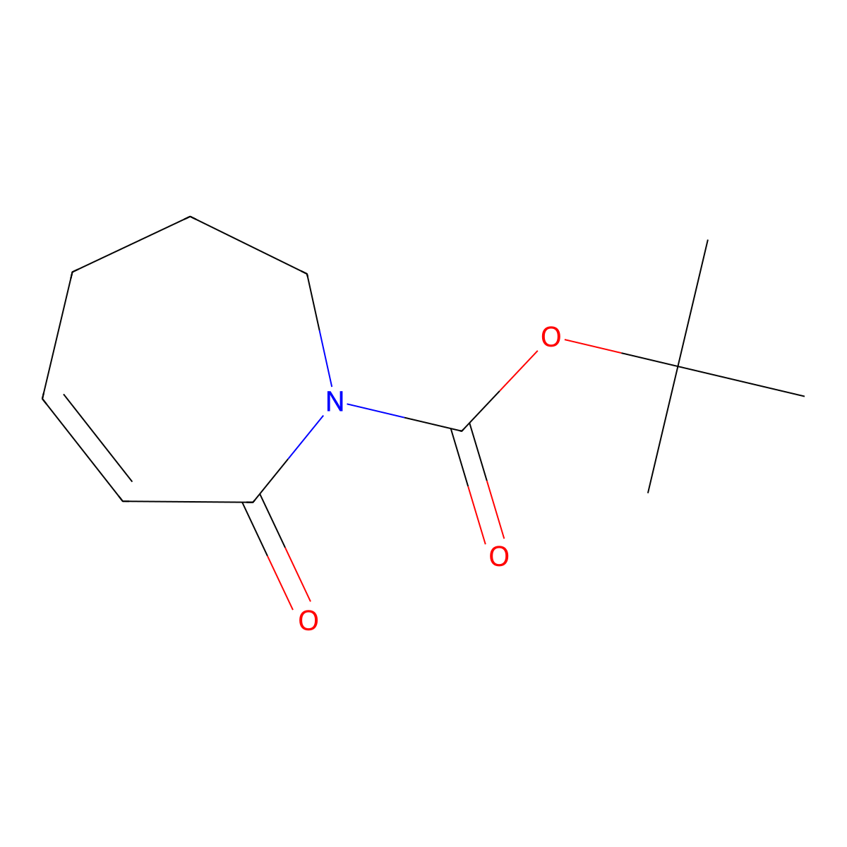 tert-Butyl 7-oxo-2,3,4,7-tetrahydro-1H-azepine-1-carboxylate molecular structure, CAS 128372-90-7