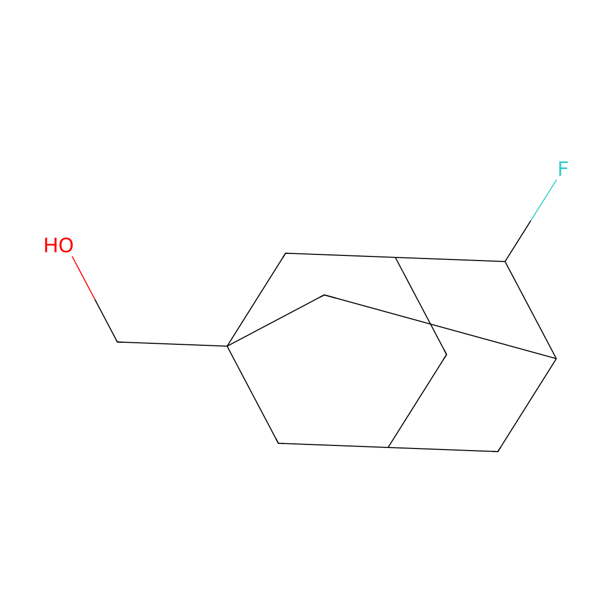 (4-Fluoroadamantan-1-yl)methanol molecular structure, CAS 1283721-00-5