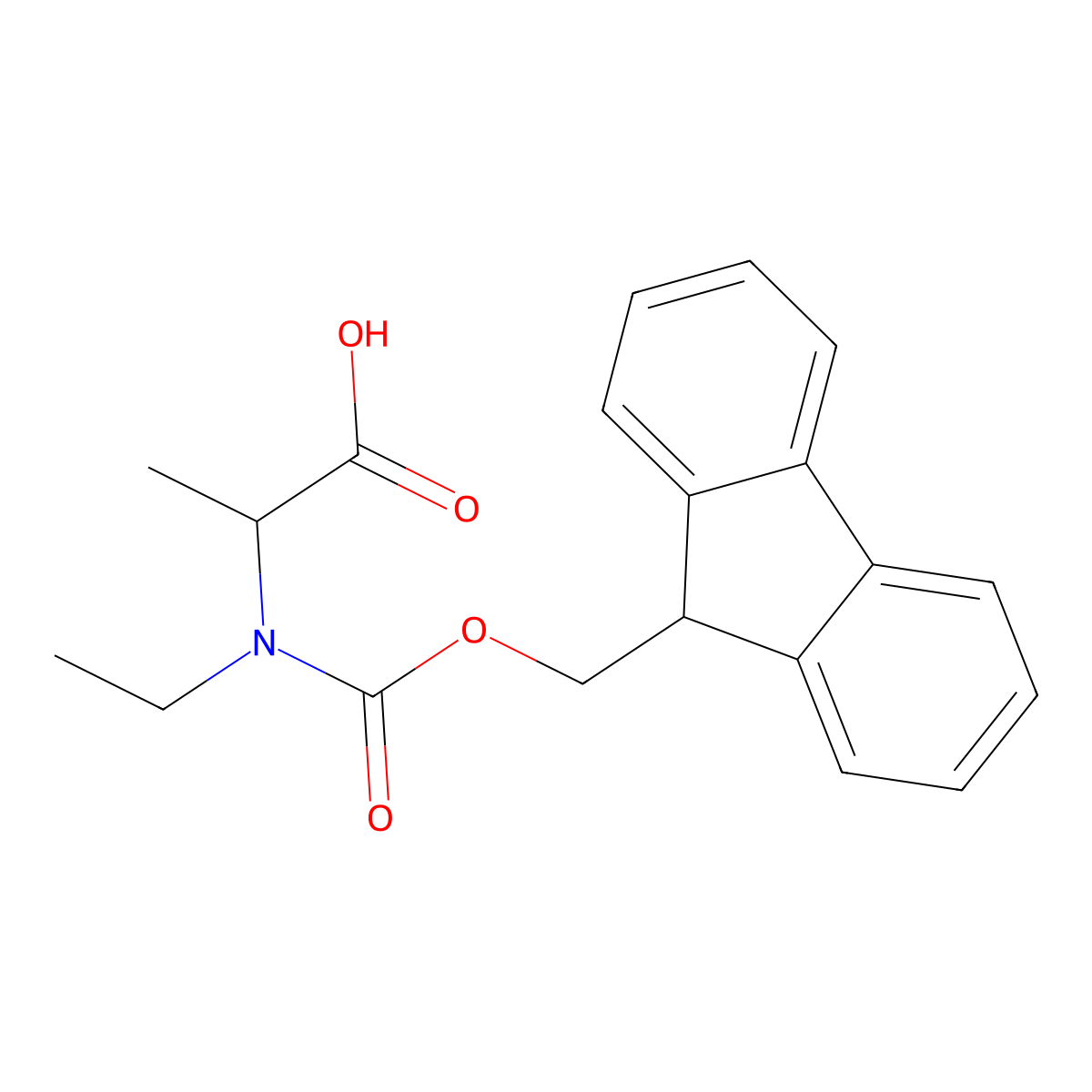 N-Fmoc-N-ethyl-D-alanine molecular structure, CAS 1283761-38-5